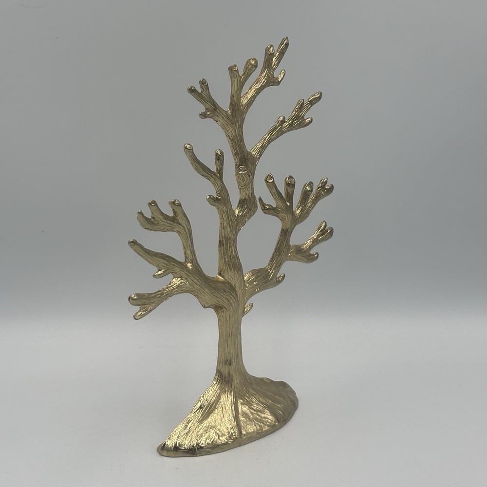 Vintage 1970's Cast Metal Gold Finish Jewelry Charms Accessory Tree BY SEARS - Picture 7 of 9